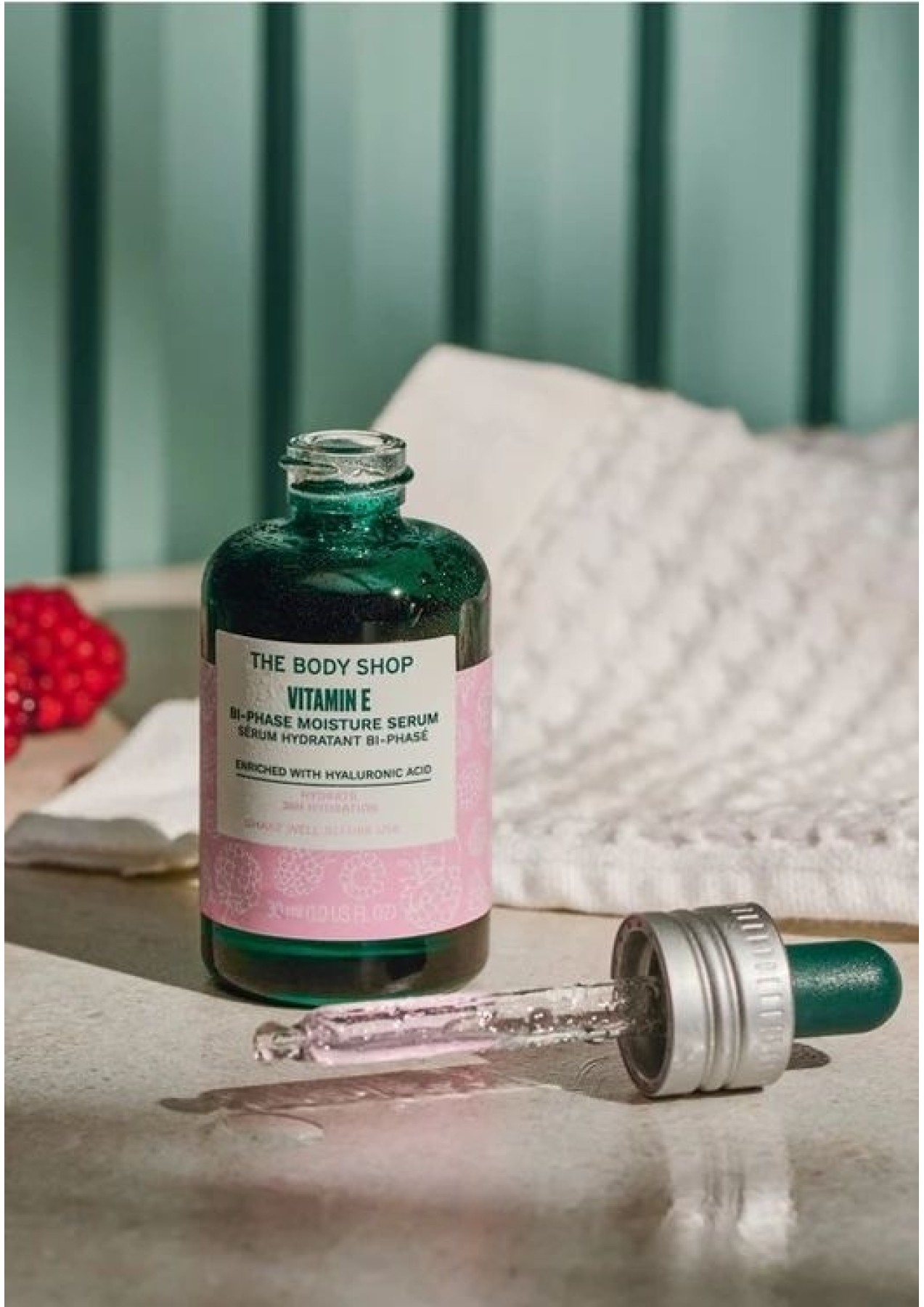 Ser hidratant bifazic pentru ten Vitamin E, 30 ml — изображение 2